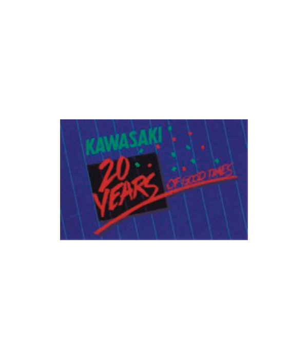 Kawsaki 20 Years Of Good Times Banner