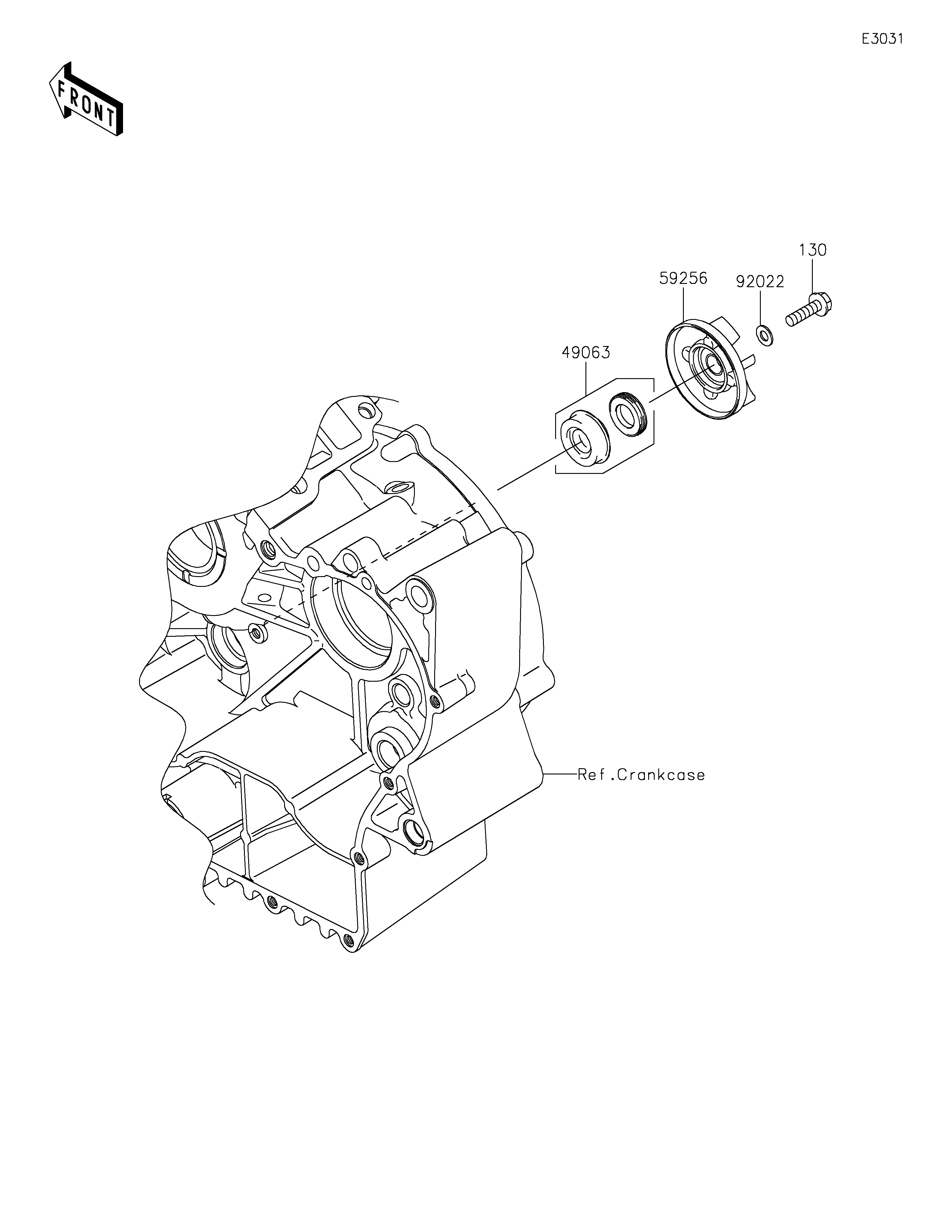 ｅ IMPELLER PUMP 59256-0555 KAWASAKI NINJA ZX-6R 2015 2022