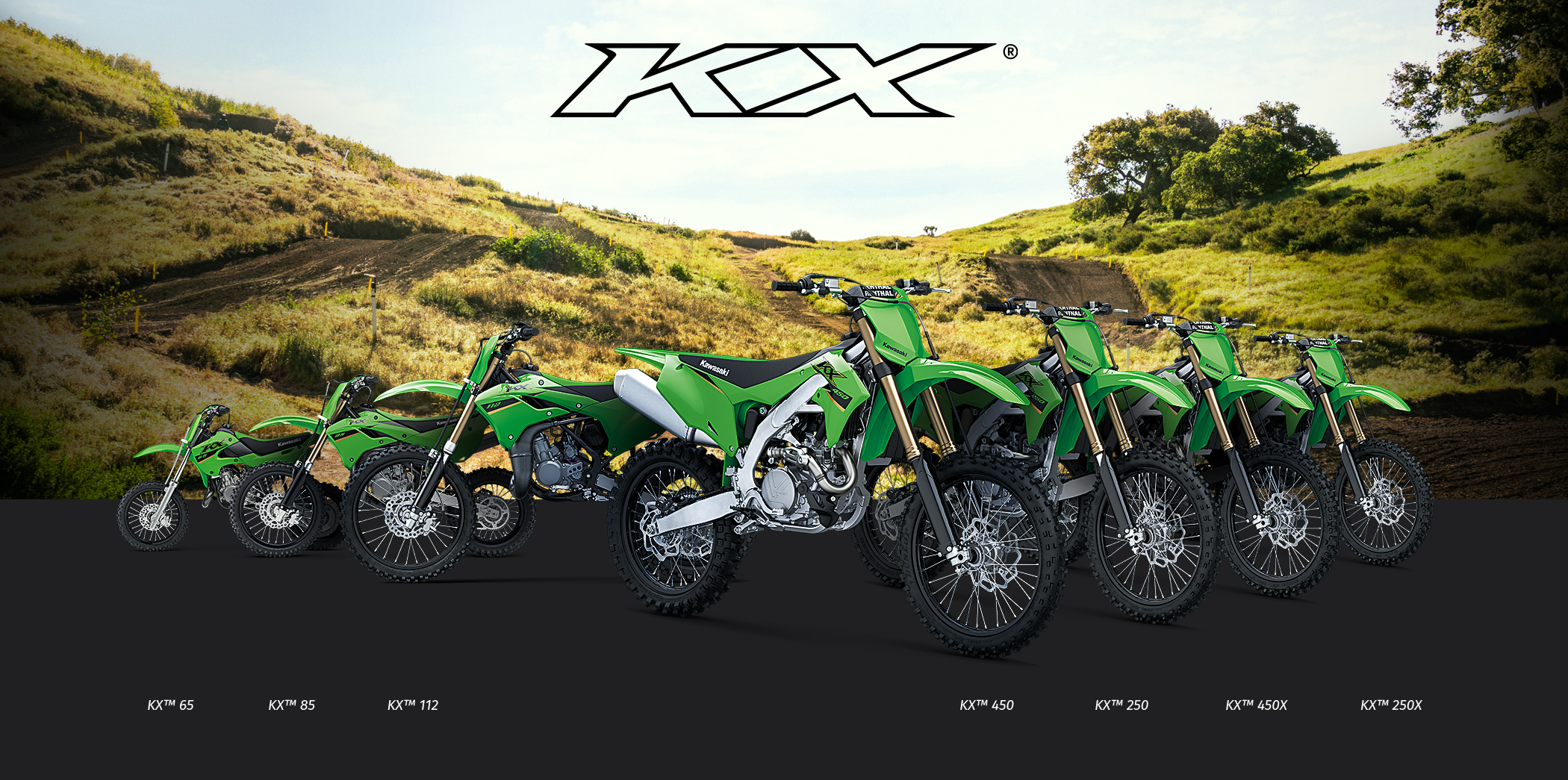 KX FAMILY: KX65 KX85 KX100 KX450 KX250 KX450X KX250X