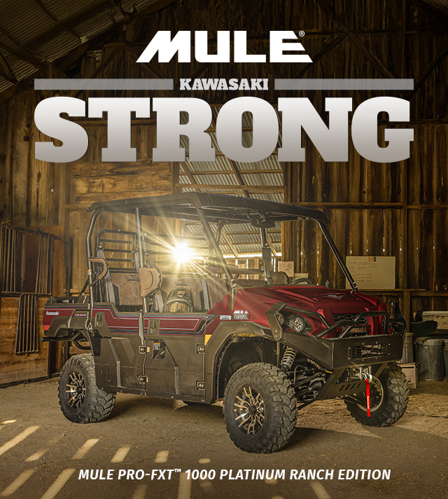 MULE FAMILY: MULE 4010 MULE PRO-FXT RANCH EDITION MULE PRO-MX EPS LE MULE PRO-MXatv EPS MULE PRO-FXR MULE SX 4X4 XC LE FI SMALL IMAGE