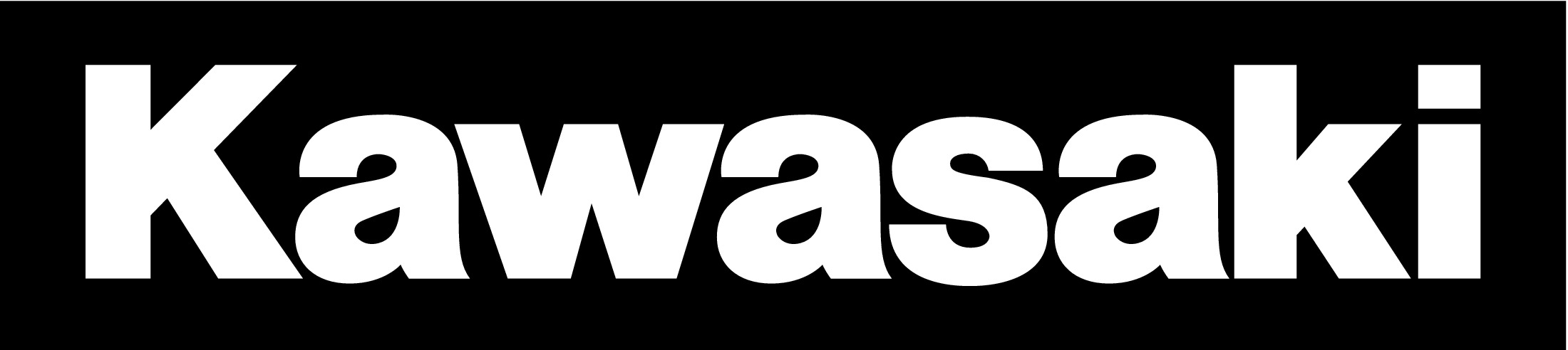 Kawasaki logo on black background