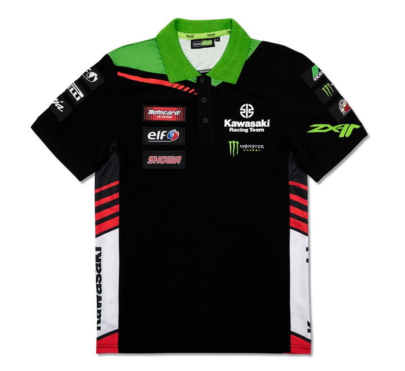 WorldSBK Monster Energy Replica Polo detail photo 1