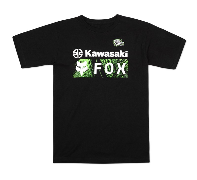 Team Green™ Kawasaki T-shirt - Black detail photo 1