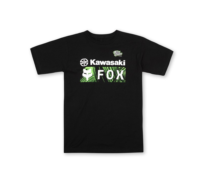Team Green Fox Kawasaki Youth T-Shirt detail photo 1