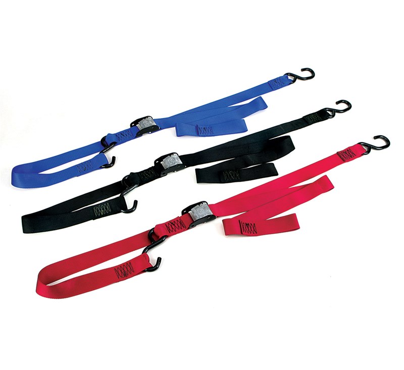 Ancra Big Bike Tie Down Set, Integra Cam Buckle, Blue detail photo 1
