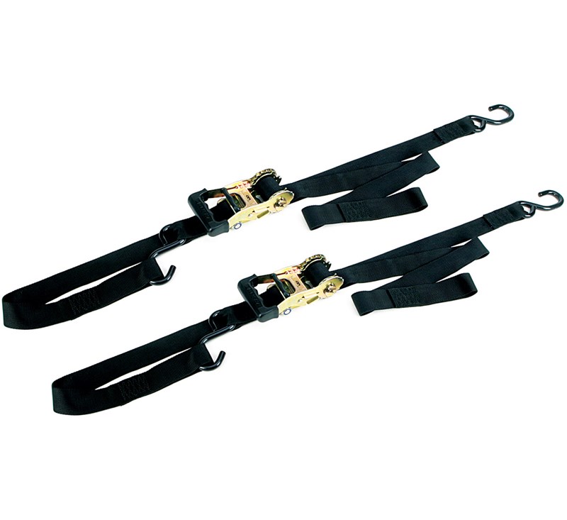 Ancra Big Bike Tie Down Set, Integra Ratchet Buckle, Black detail photo 1