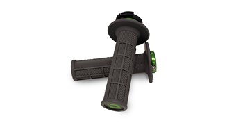 Odi V2 Lock-On Mx Half-Waffle Grip Graphite/Green