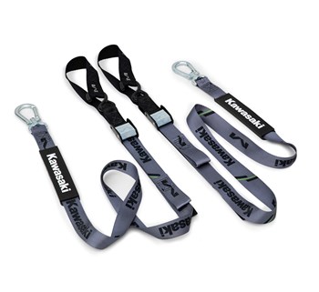 Kawasaki Matrix Concepts M1 1.5" Phatty Tie Downs – Premium Heavy-Duty Strap Set, Black model