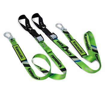 Kawasaki Matrix Concepts M1 1.5" Phatty Tie Downs – Premium Heavy-Duty Strap Set, Green