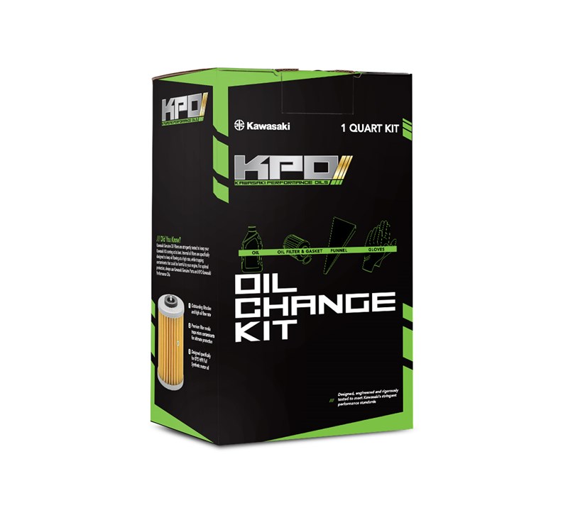 KPO Oil Change Kit-Full Synthetic: KX™250/F 2009+ / KX™450/F 2016+ detail photo 1