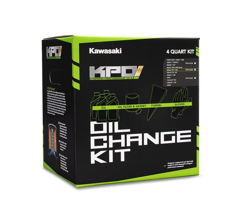 Oil Change Kit Full Synthetic - NINJA® ZX™-6R 2013+ / NINJA® 1100 / NINJA® 1000  / Z900 / W800 / VERSYS® 1100 / VERSYS® 1000 / VULCAN® 900 detail photo 1
