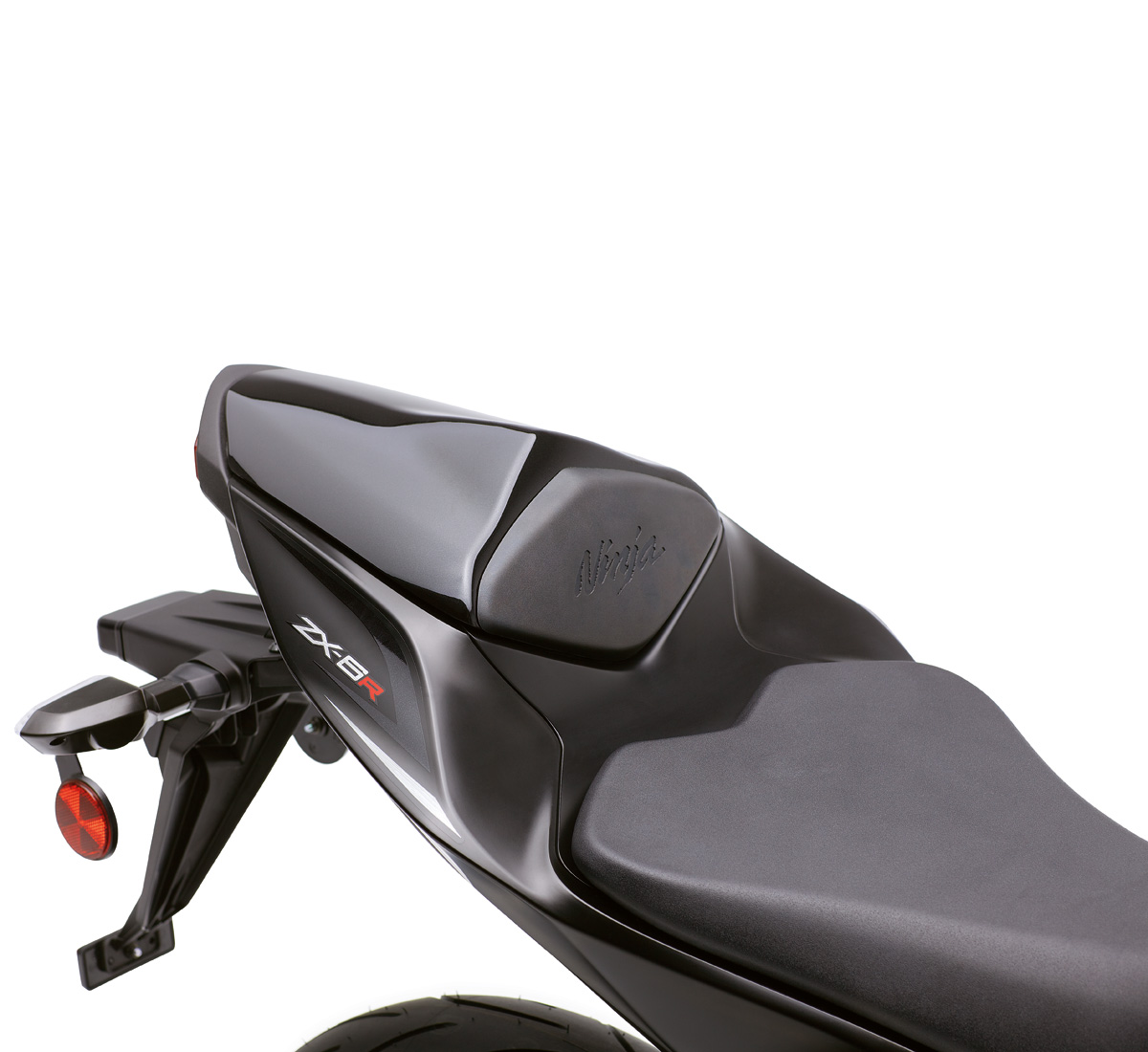 NINJA® ZX™-6R Seat Cowl, Ebony/H8 | Kawasaki Motors Corp