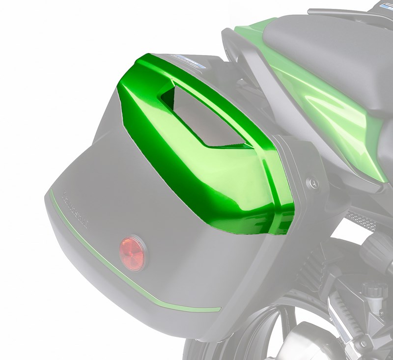 KQR™ 28 Liter Hard Saddlebag Set, Color Panel Set, Candy Line Green/17P detail photo 1