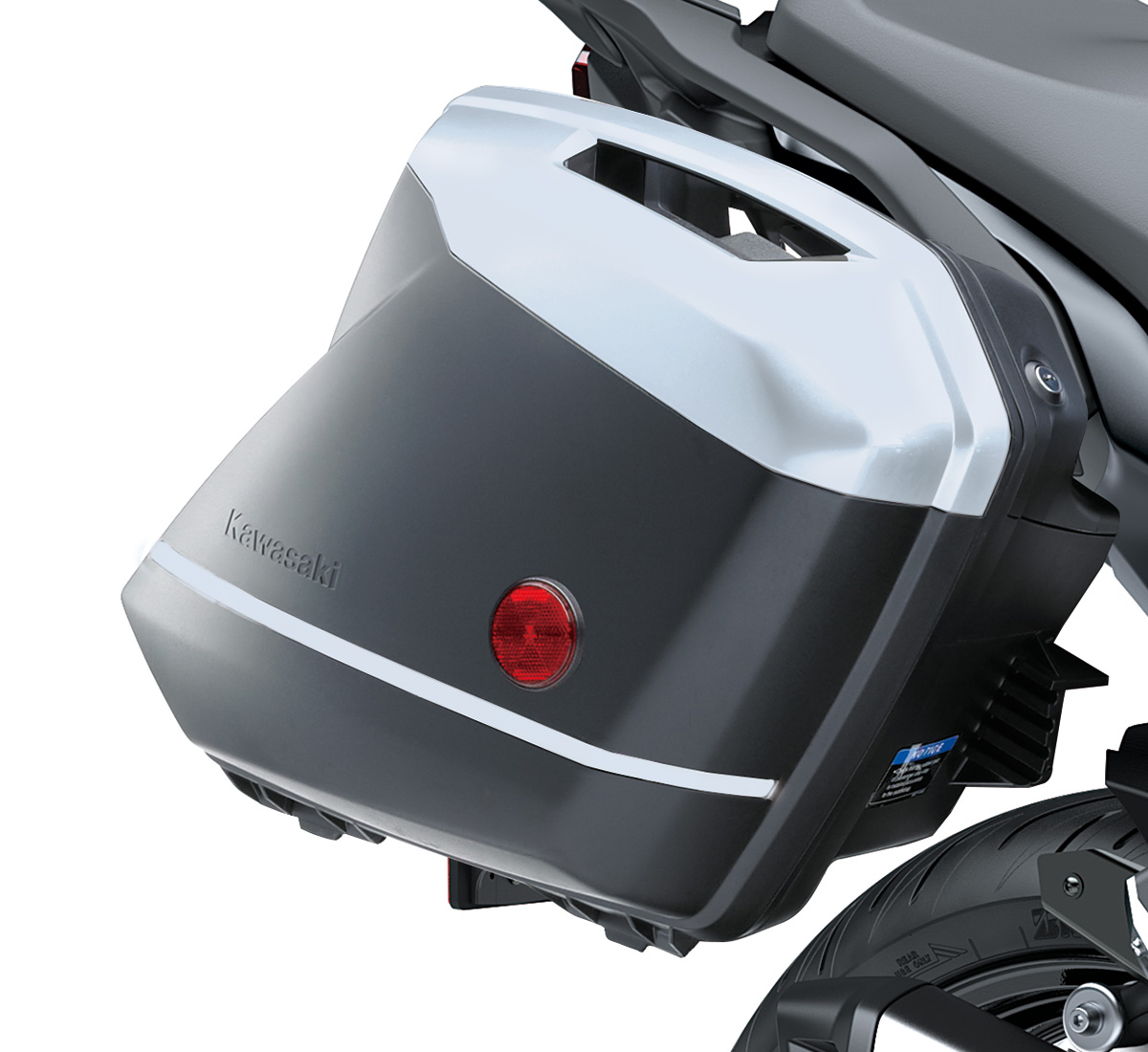 NINJA® 1000 ABS KQR™ 28 Liter Hard Saddlebag Set | Kawasaki Motors 