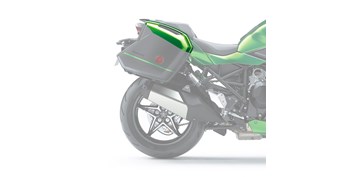 KQR™ 28 Liter Hard Saddlebag Set, Color Panel Set, Emerald Blaze Green/60R