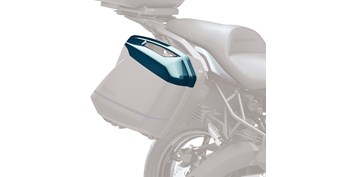 KQR™ 28 Liter Hard Saddlebag Set, Color Panel Set, Metallic Deep Blue/79L