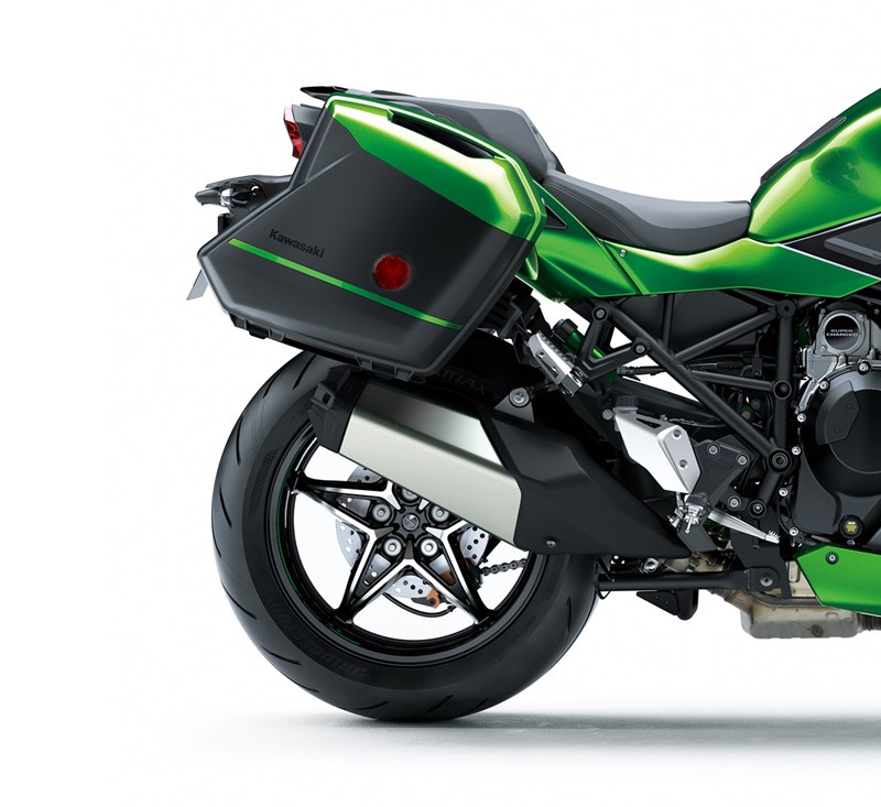 KQR™ 28 Liter Hard Saddlebag Set, Trim Set, Emerald Blaze Green/60R detail photo 1