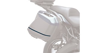 KQR™ 28 Liter Hard Saddlebag Set, Trim Set, Metallic Deep Blue/79L