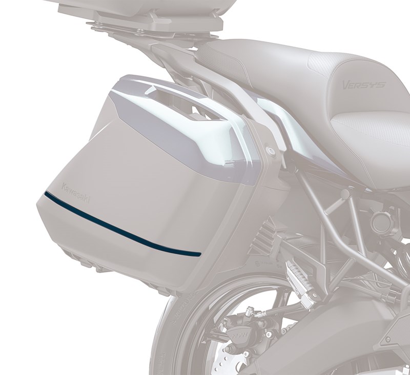 KQR™ 28 Liter Hard Saddlebag Set, Trim Set, Metallic Deep Blue/79L detail photo 1