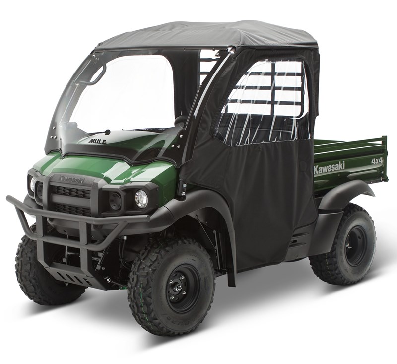 MULE SX™ 4X4 SE (FI) Soft Cab Enclosure, Roof and Back, Black Kawasaki Motors U.S.A.