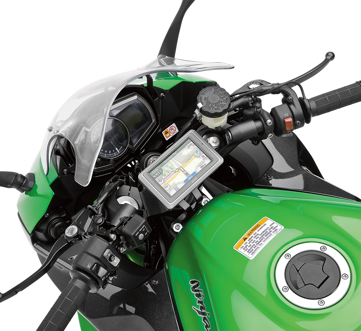 Ninja® 1100SX SE ABS GPS Mount | Kawasaki Motors Corp., U.S.A.
