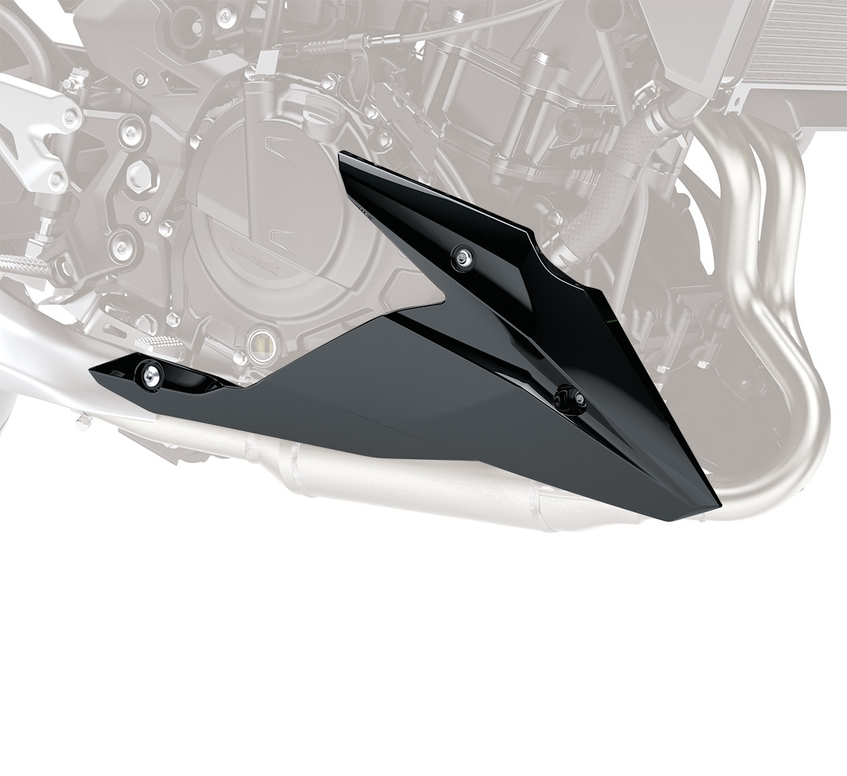 Z400 ABS Lower Cowling, Metallic Spark Black/660 | Kawasaki