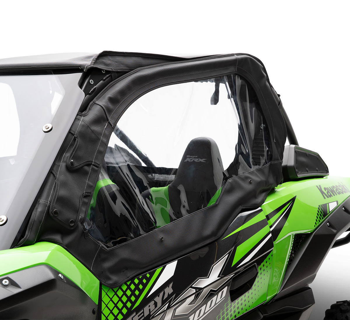 Soft Upper Doors Set for KRX 1000 fits 2020 and 2021 Models Grit Nation KRX Cab Enclosures Kawasaki KRX Accessories 