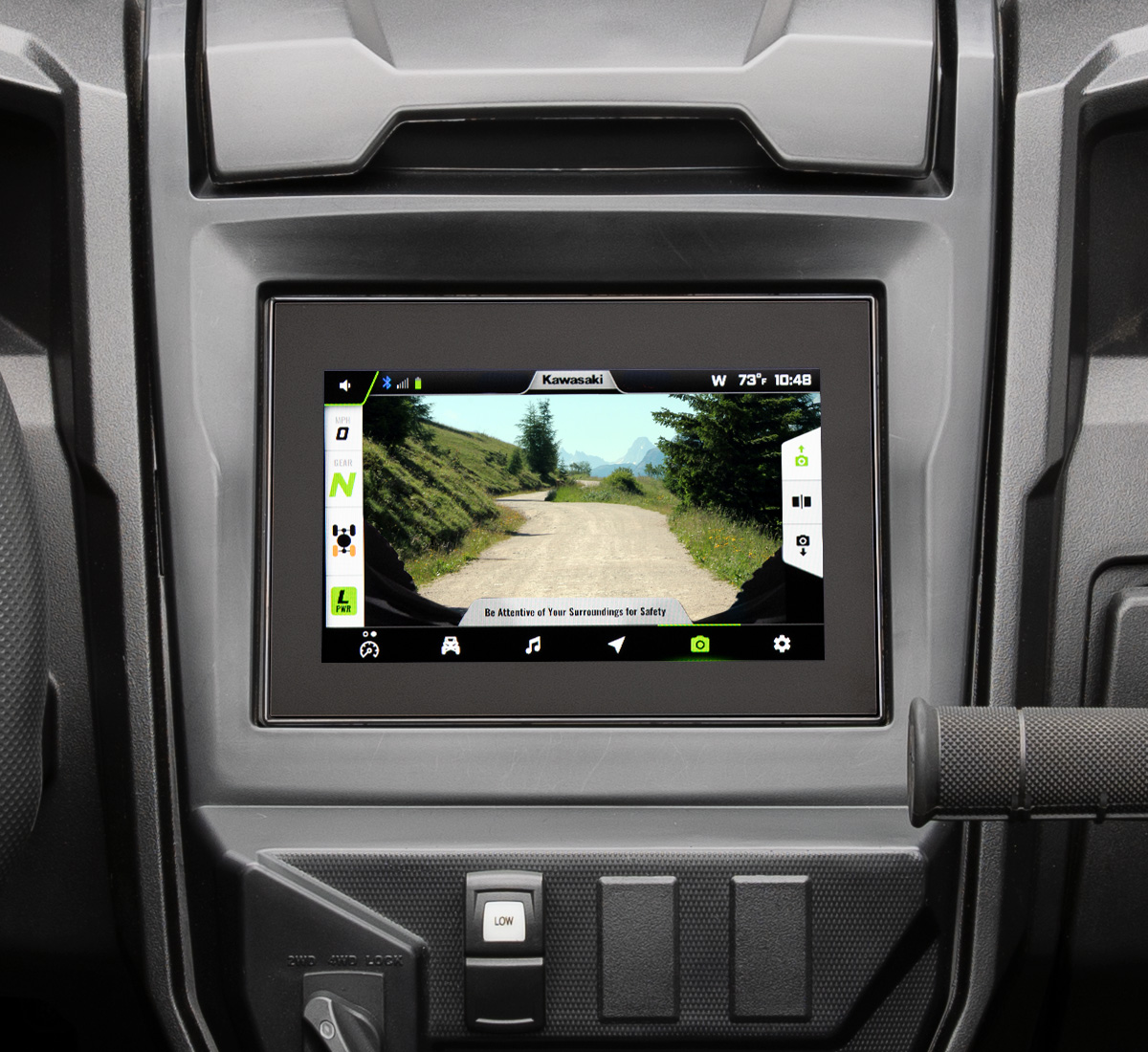 Teryx® KRX™ 1000 Trail Edition Kawasaki Interactive Display