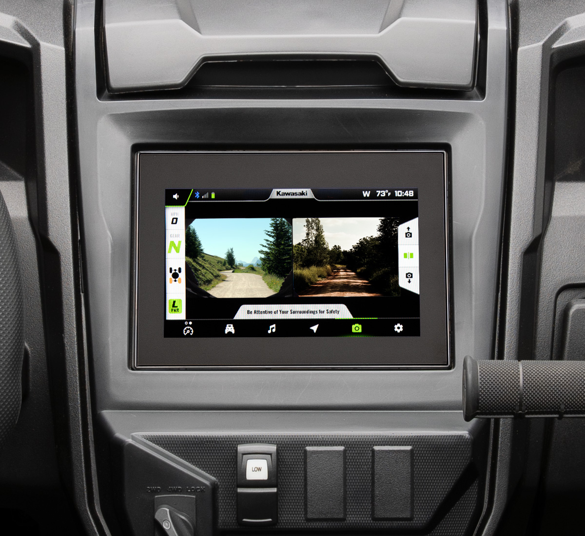 Teryx® KRX™ 1000 Trail Edition Kawasaki Interactive Display