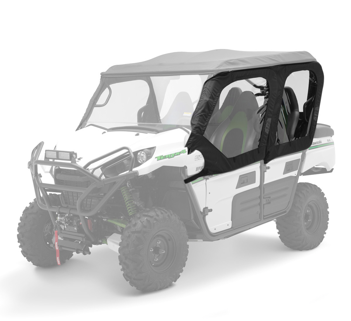 Teryx4™ CAMO Soft Cab Enclosure, Door Set, Black | Kawasaki
