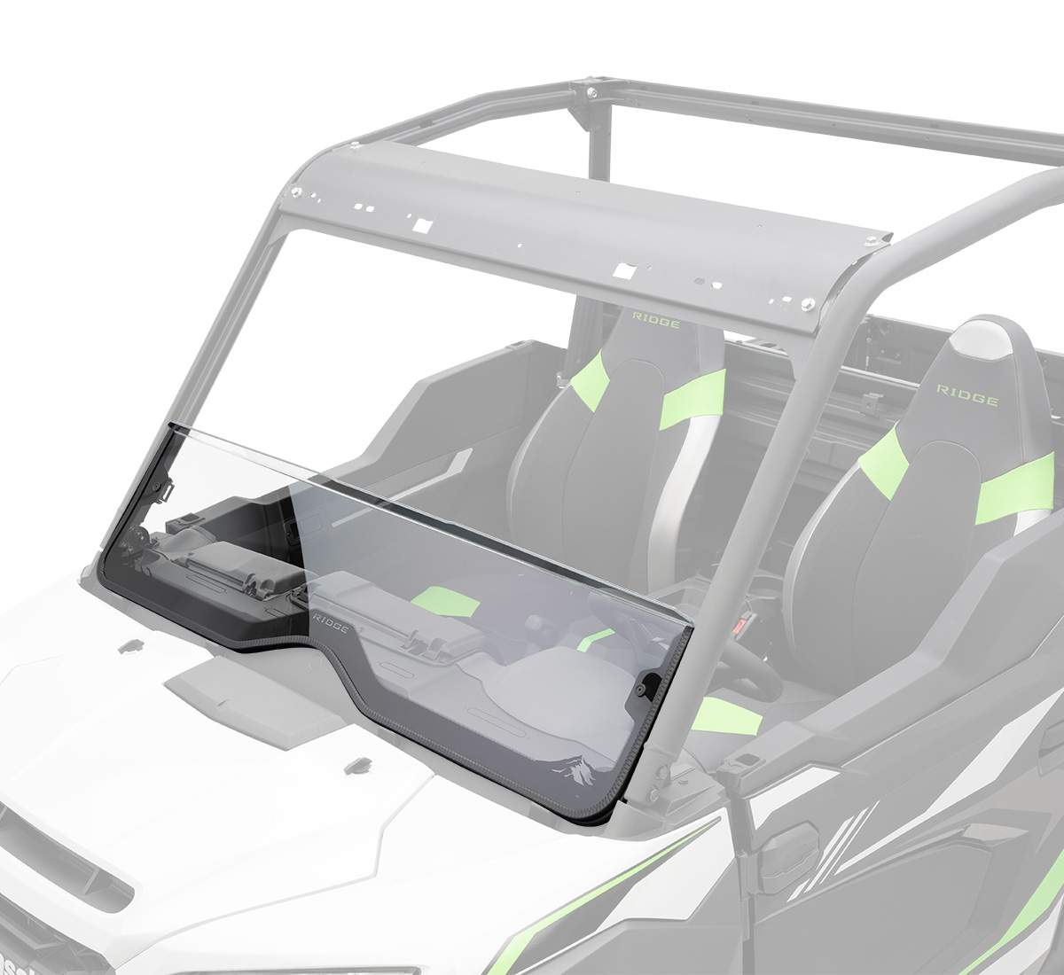 RIDGE® Ranch Edition KQR™ Half Windshield, Polycarbonate