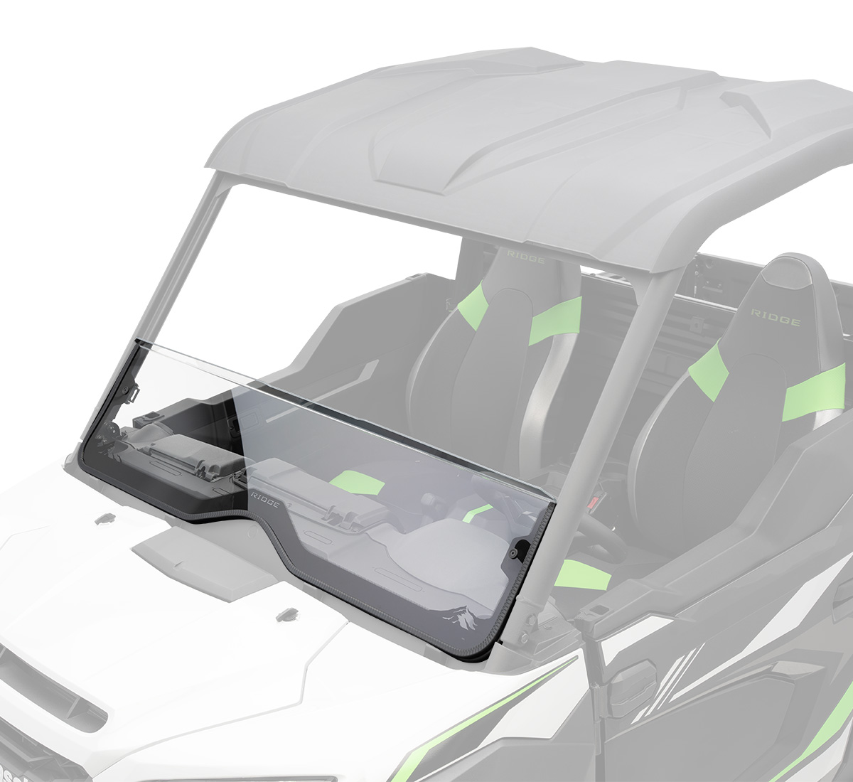 RIDGE® Ranch Edition KQR™ Half Windshield, Polycarbonate