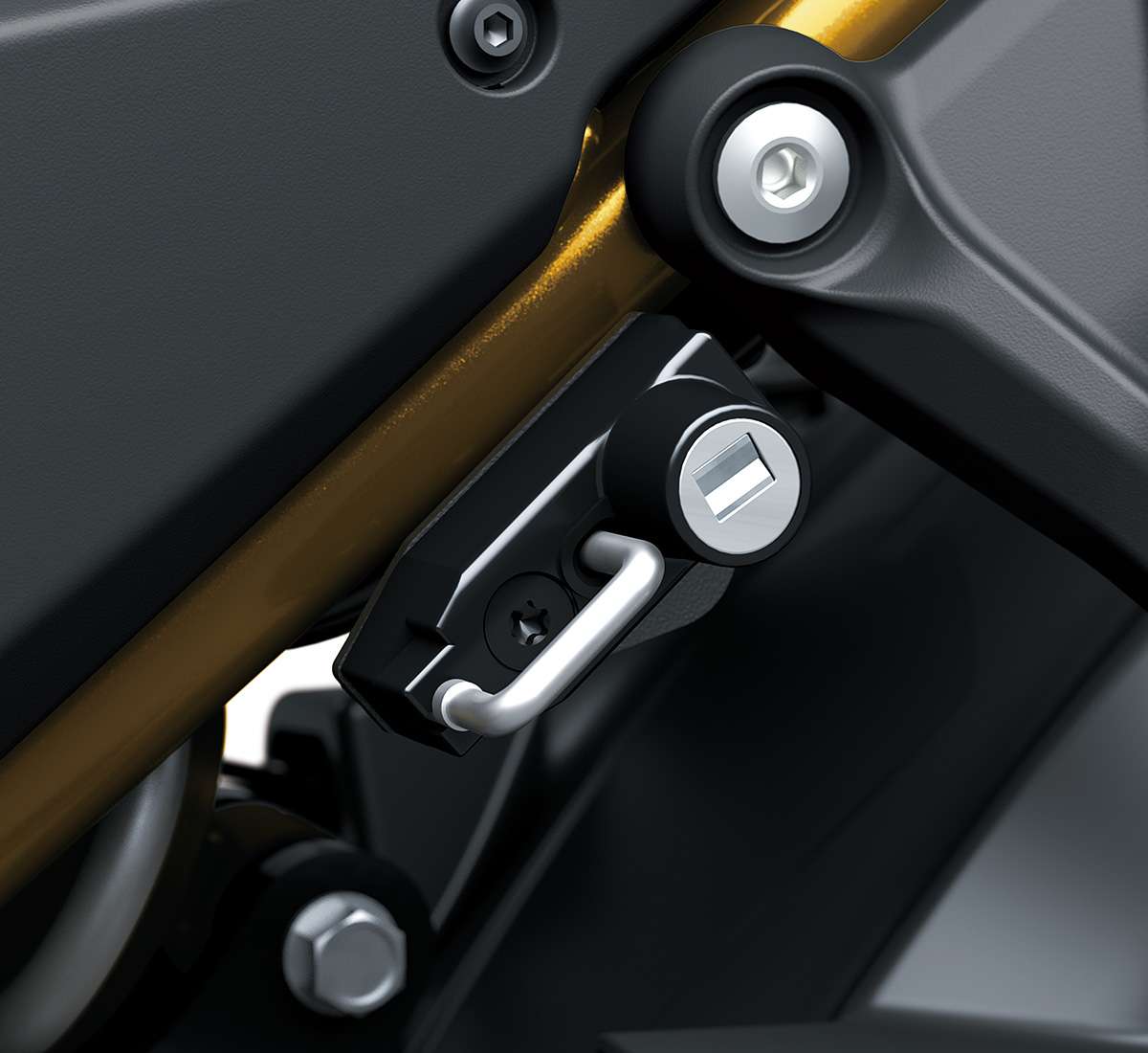 NINJA® 650 ABS Helmet Lock | Kawasaki Motors Corp., U.S.A.