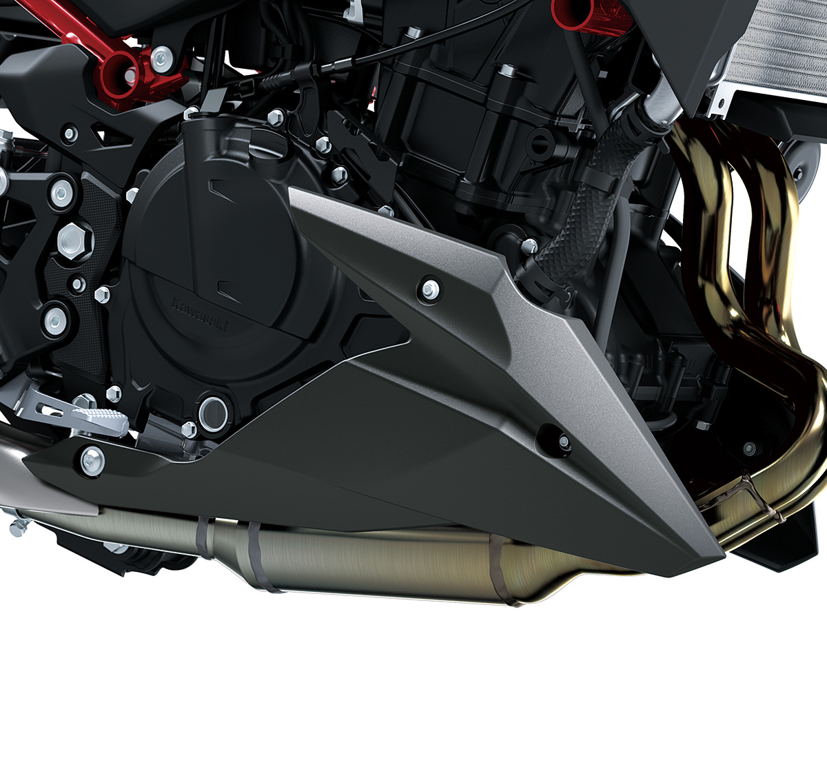 Z500 SE ABS Lower Cowling, Metallic Matte Graphite Gray/68P
