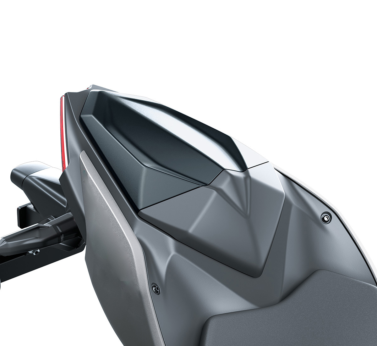 アグラオネマ Z500 SE ABS Seat Cowl, Metallic Flat Spark Black/739 | Kawasaki