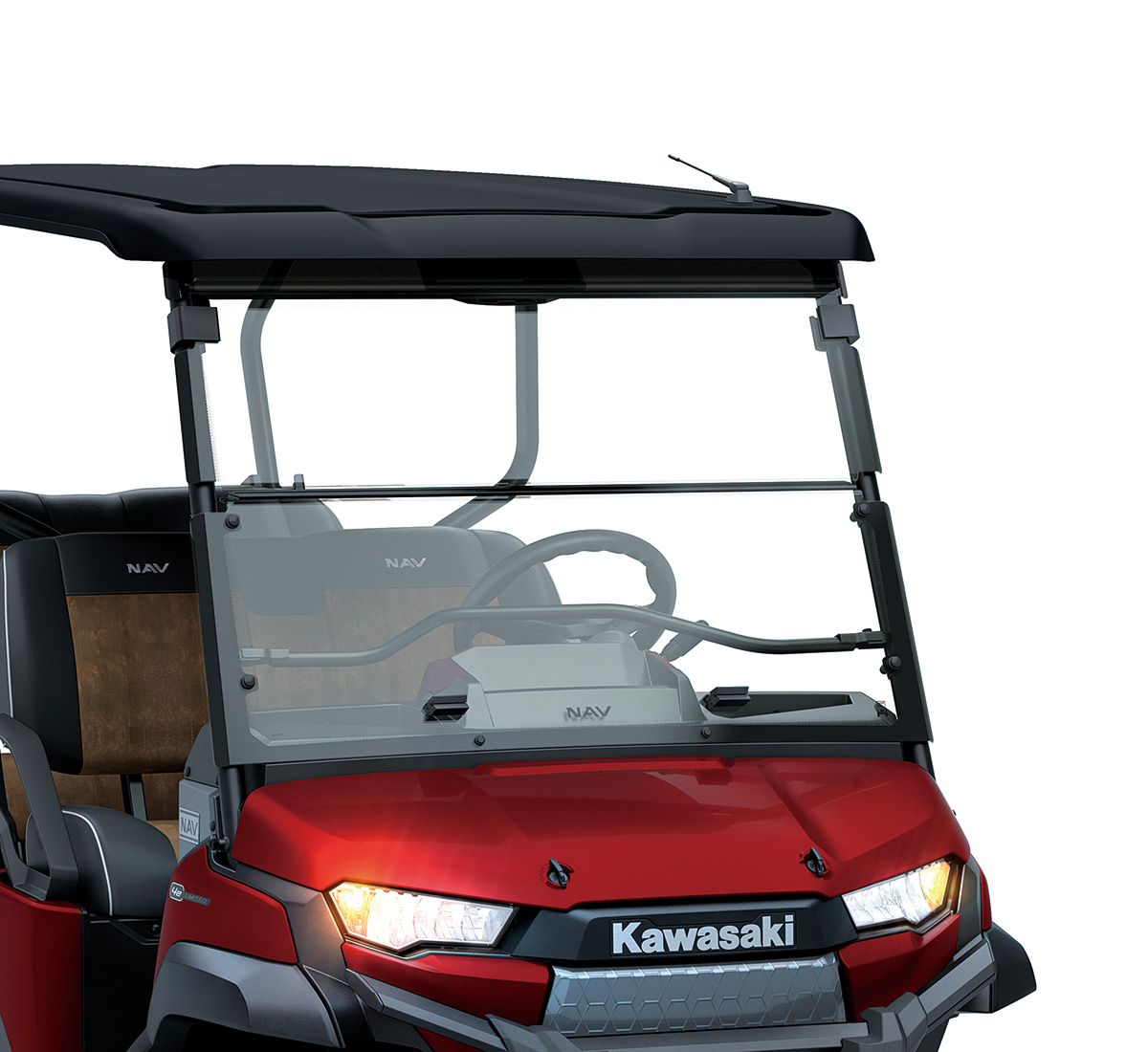 NAV® 4e Flip-Down Windshield, Polycarbonate | Kawasaki