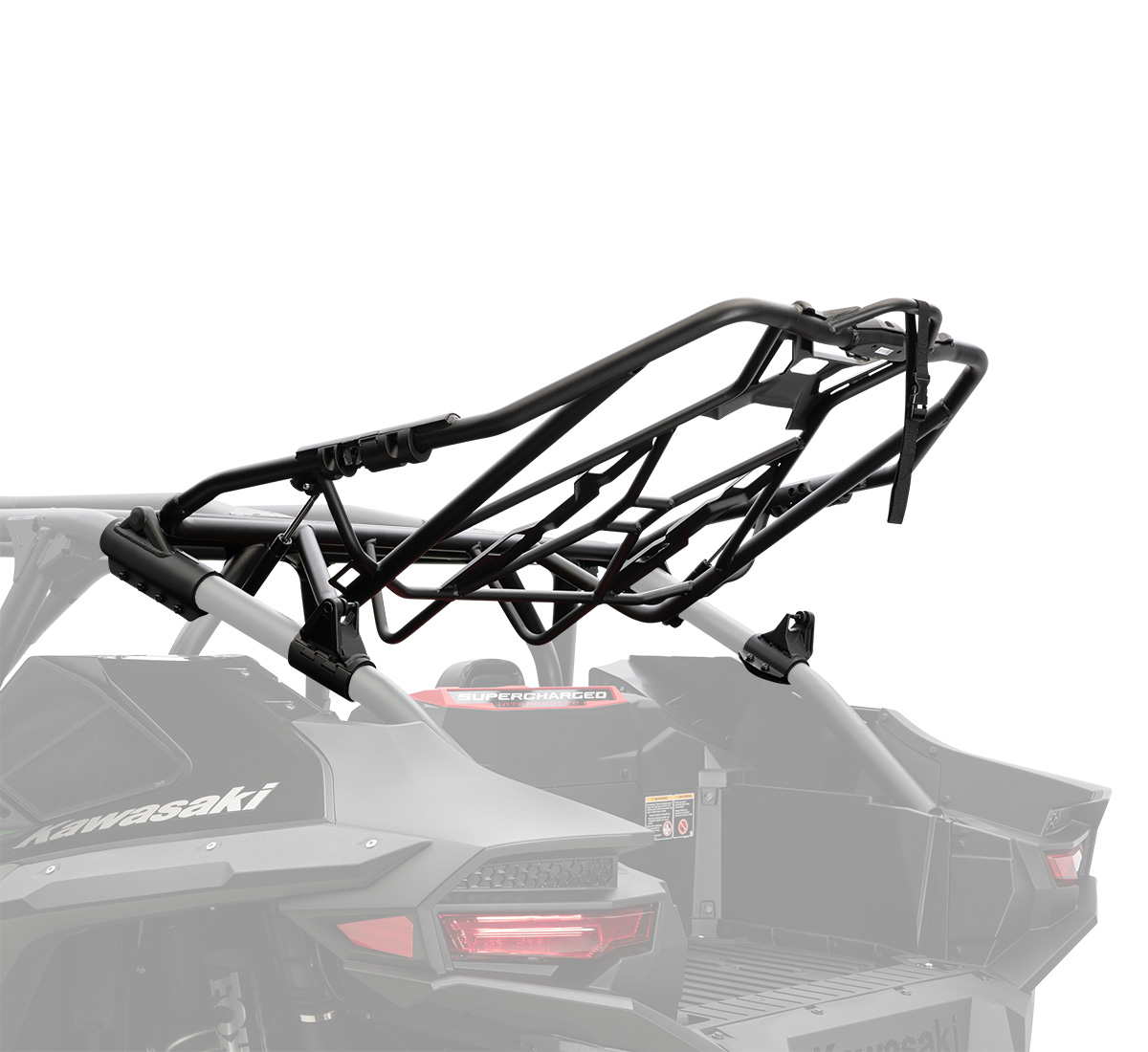 Raki Teryx®5 H2 Deluxe eS Rear Cargo/Tire Rack | Kawasaki Motors Corp