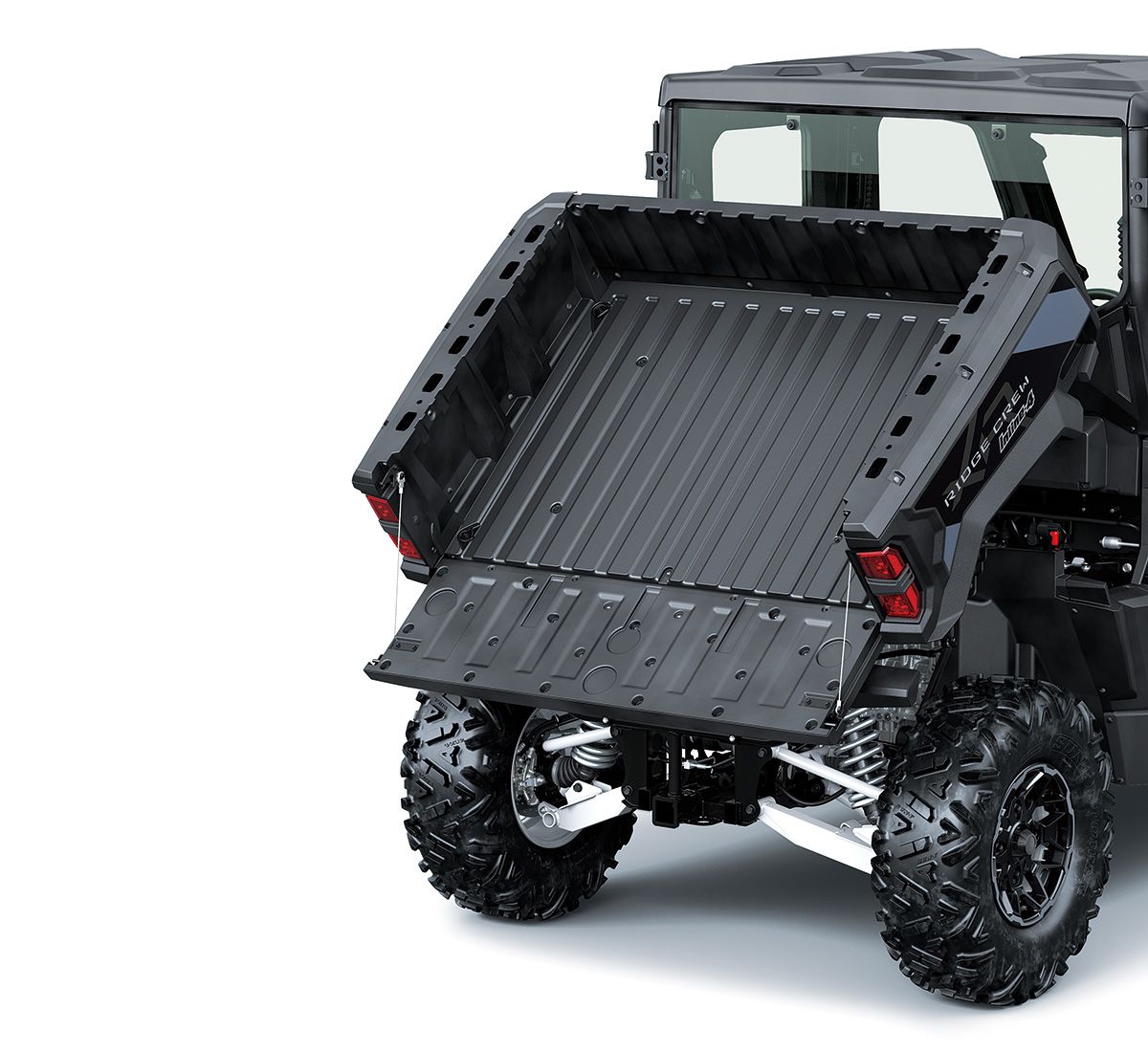 RIDGE® CREW HVAC Cargo Bed Lift | Kawasaki Motors Corp., U.S.A.