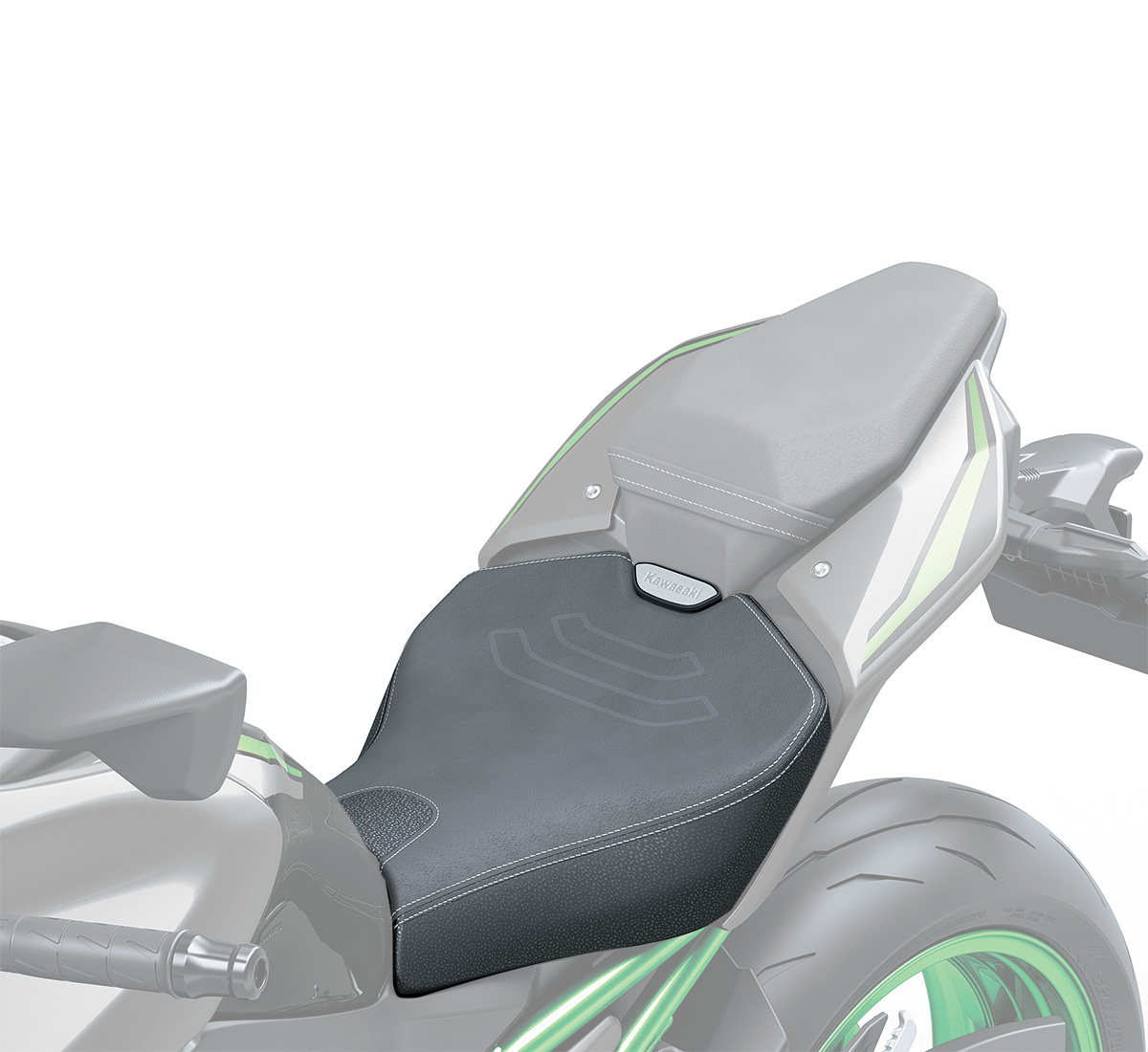 Z900 ABS ERGO-FIT® Reduced Reach SE Seat, Black+Gray | Kawasaki