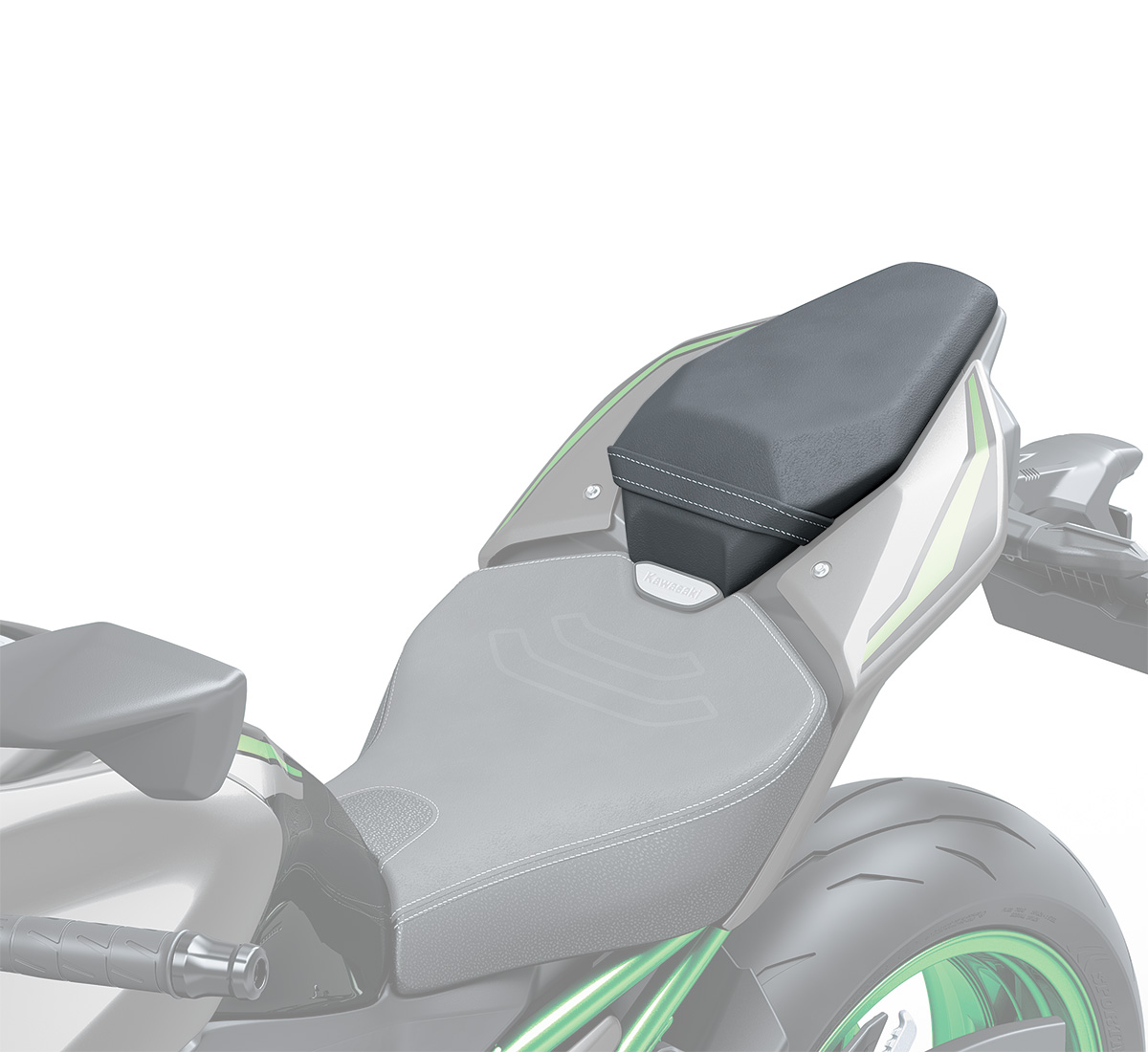 Z900 ABS SE Passenger Seat, Gray+Gray | Kawasaki Motors Corp., U.S.A.