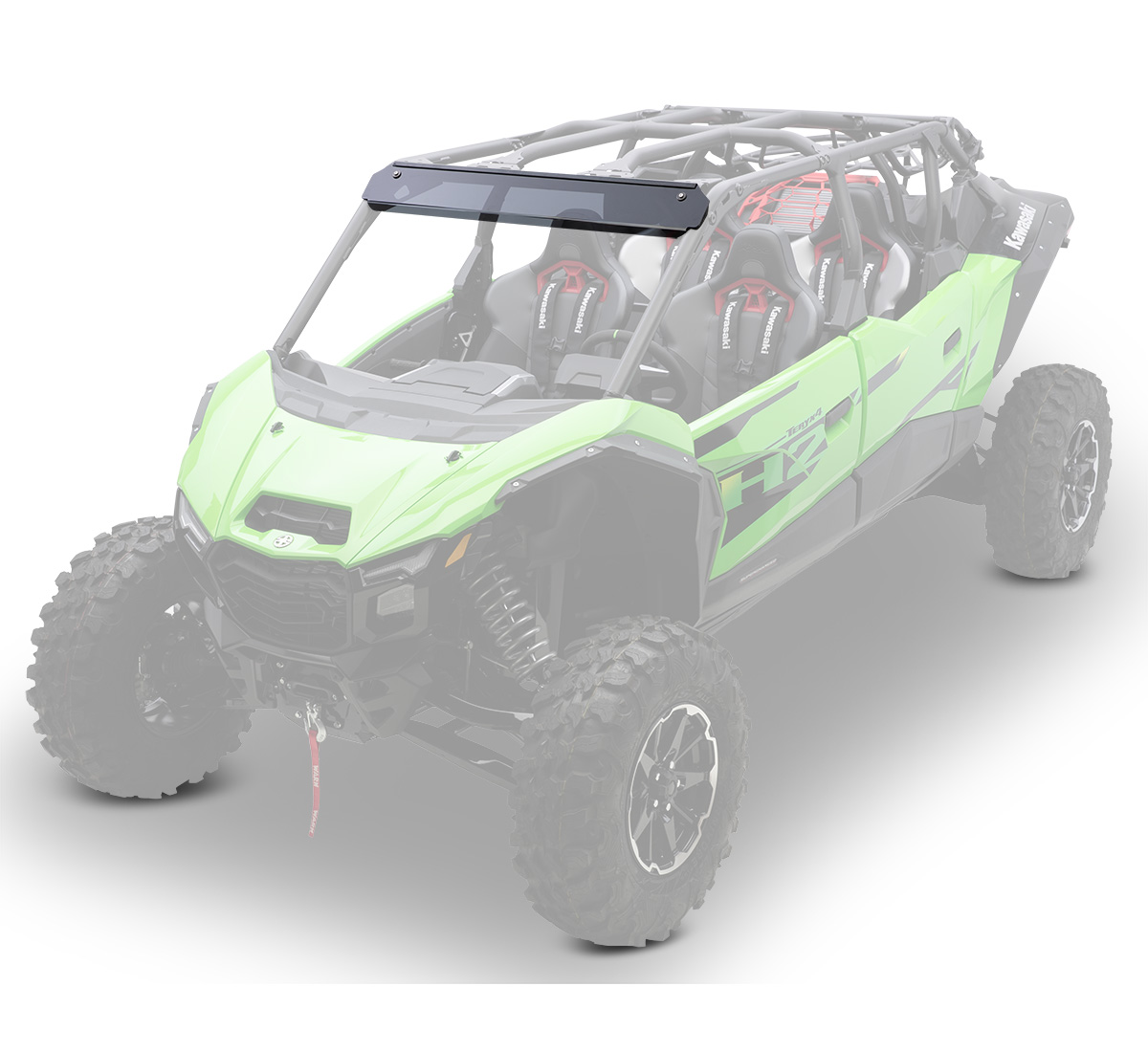 Teryx®5 H2 Deluxe eS Tinted Sun Visor | Kawasaki Motors Corp., U.S.A.