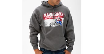 Kawasaki Heritage Logo Old School Sign Sweatshirt
