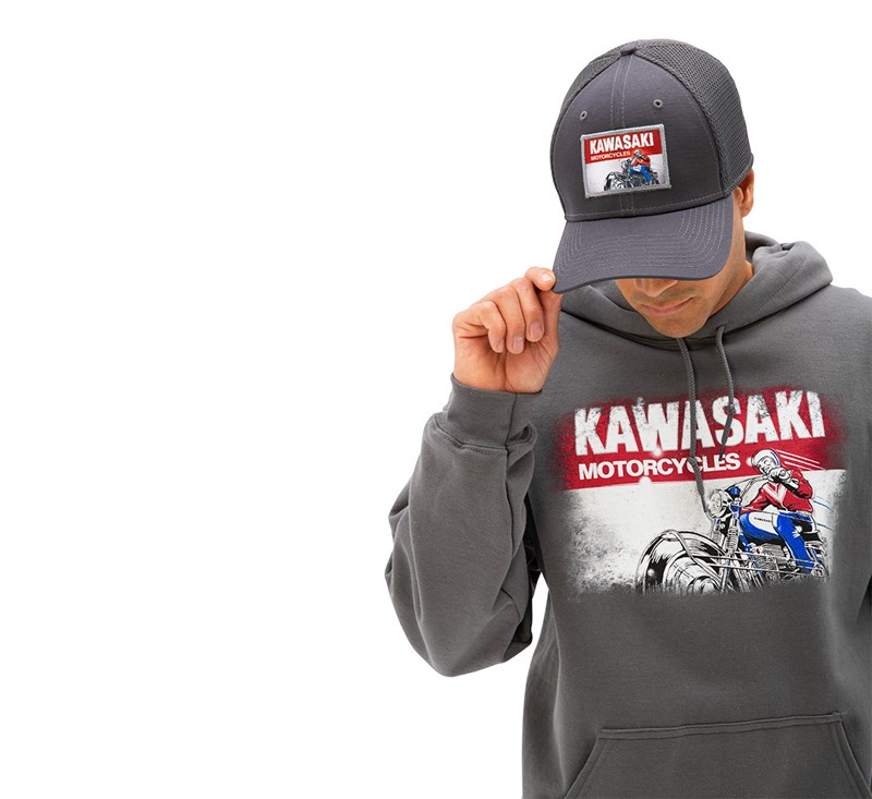 Kawasaki Heritage Logo Old School Sign Sweatshirt detail photo 3