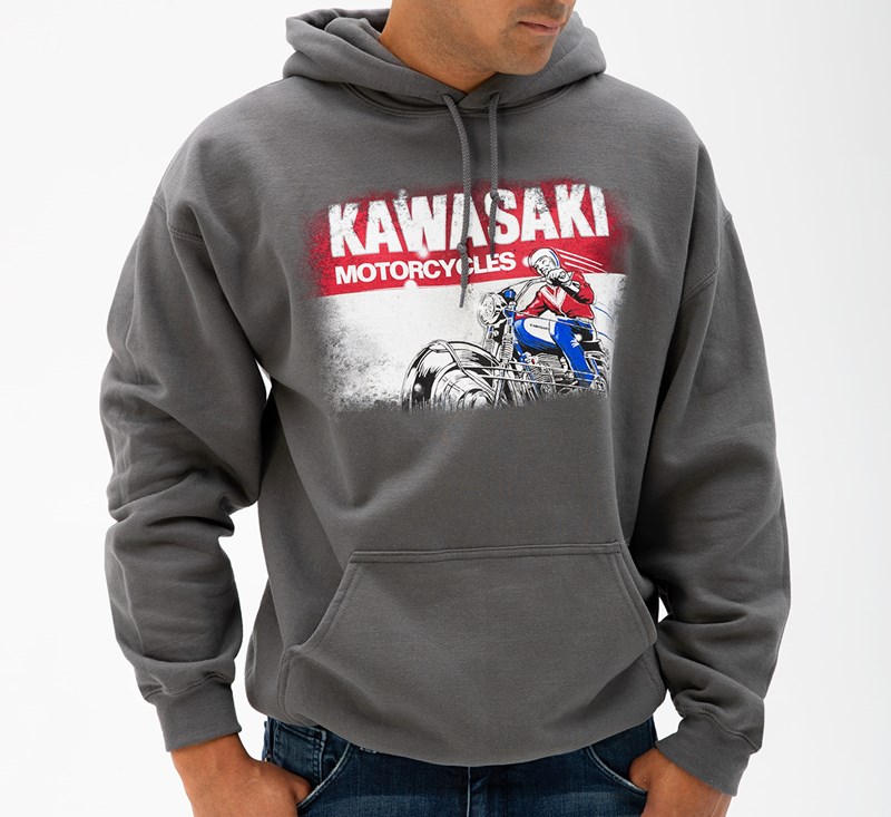 Kawasaki Heritage Logo Old School Sign Sweatshirt detail photo 1