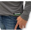 Kawasaki 3 Green Lines Cool Dry Long Sleeve Shirt photo thumbnail 3