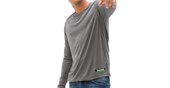 Kawasaki 3 Green Lines Cool Dry Long Sleeve Shirt
