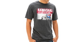 Kawasaki Heritage Logo Old School Sign T-shirt