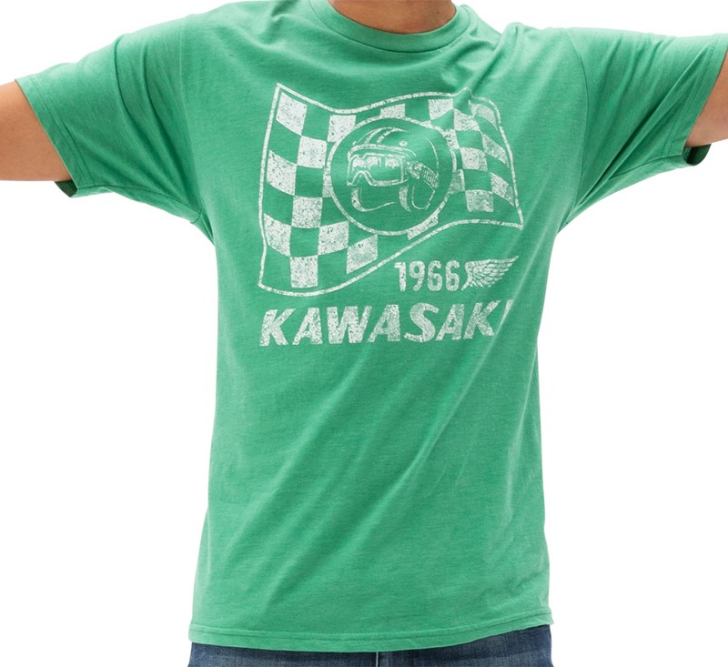 Kawasaki Heritage Flag T-shirt detail photo 1