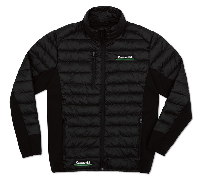 Kawasaki 3 Green Lines Puff Jacket detail photo 2