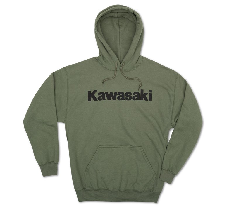 Kawasaki Logo Pullover Hooded Sweatshirt detail photo 1